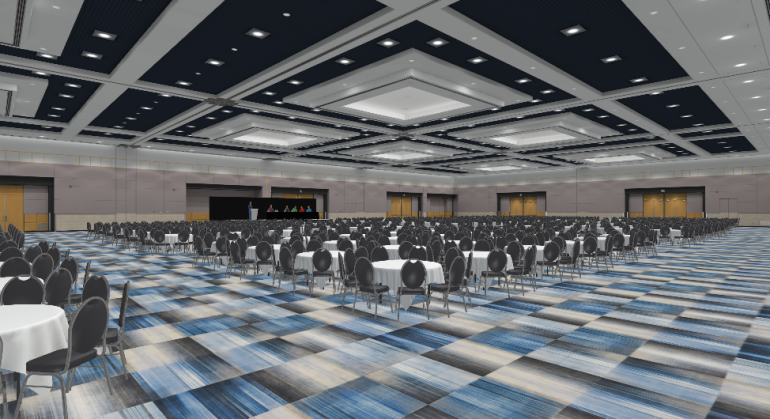 3d event designer ballroom mockup