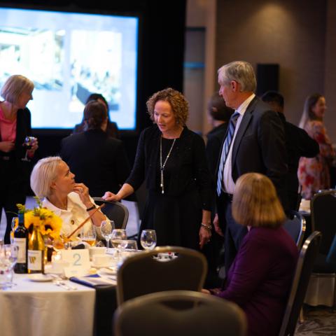 Guests mingling at Ambassador Awards