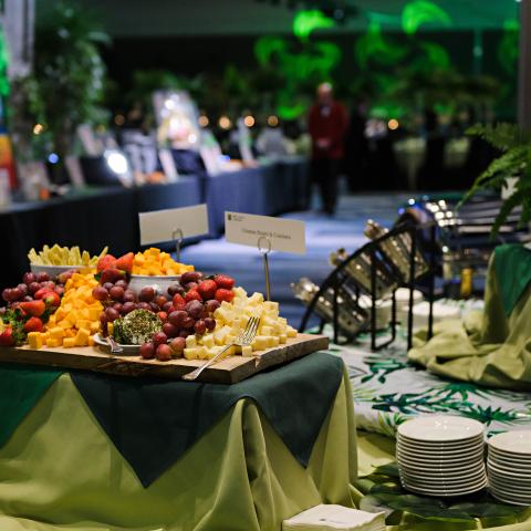 cheese and fruit platter