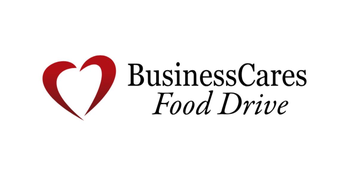 business cares food drive logo